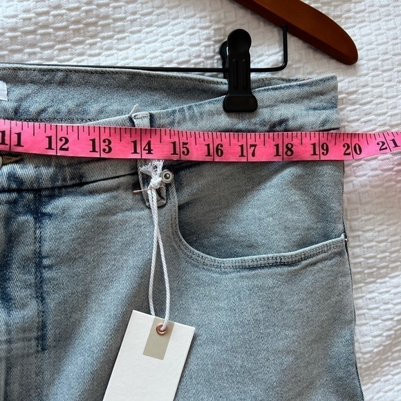 GOOD AMERICAN GOOD LEGS GROP LONG FRAY HEM JEANS IN BLUE669 NWT - Picture 13 of 16